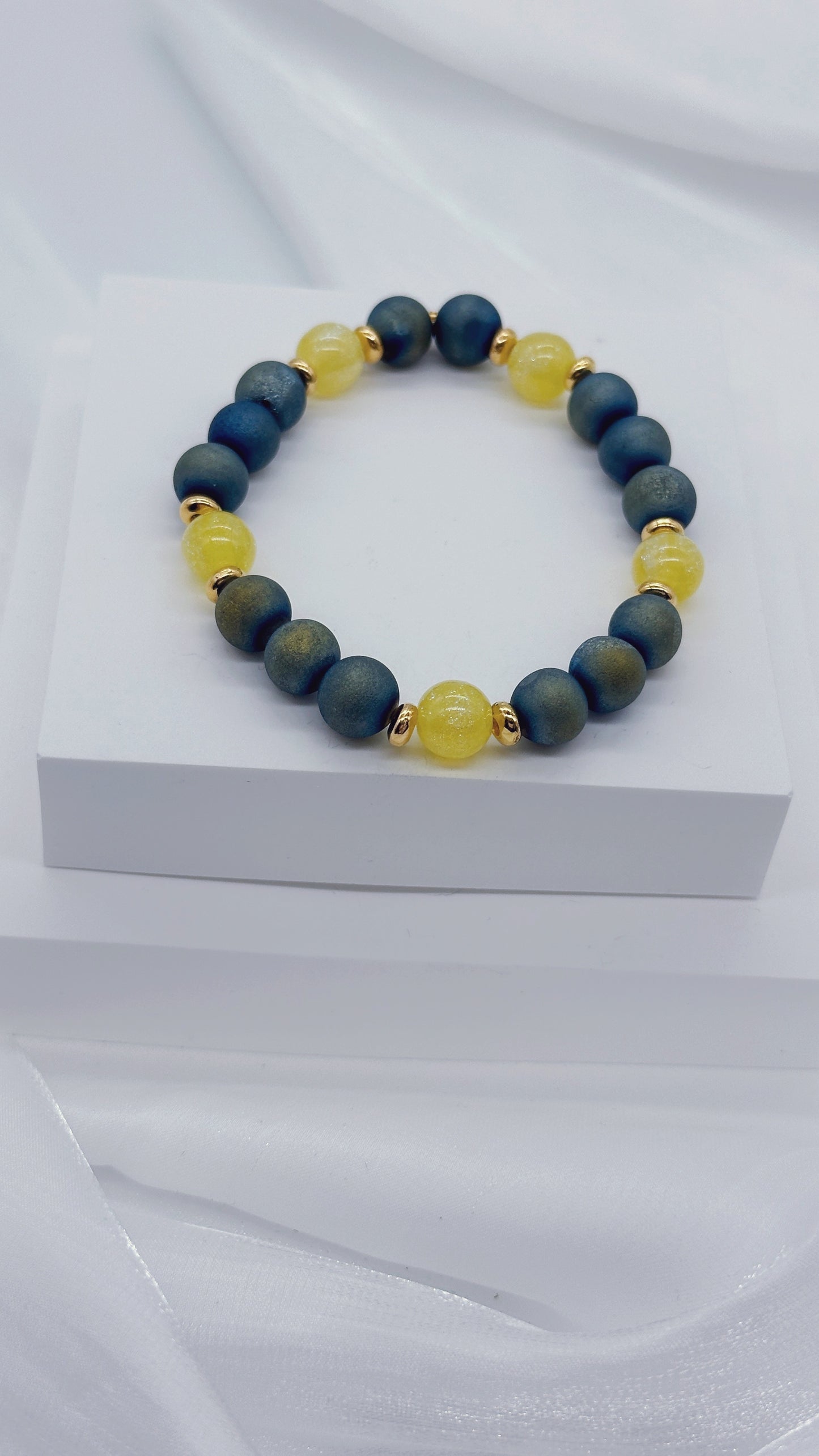 Firepolished Green/yellow druse